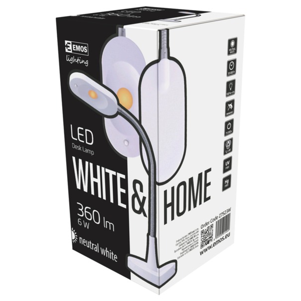 Stolní LED lampa HOME bílá 5