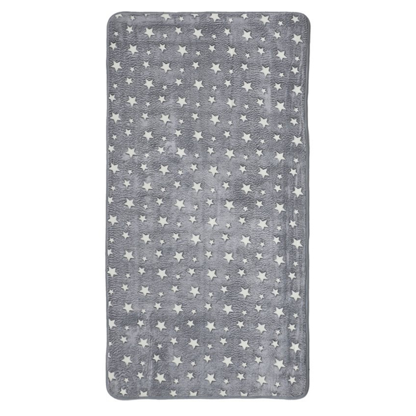 Dětský koberec HVĚZDA světle šedá, 80x150 cm 1