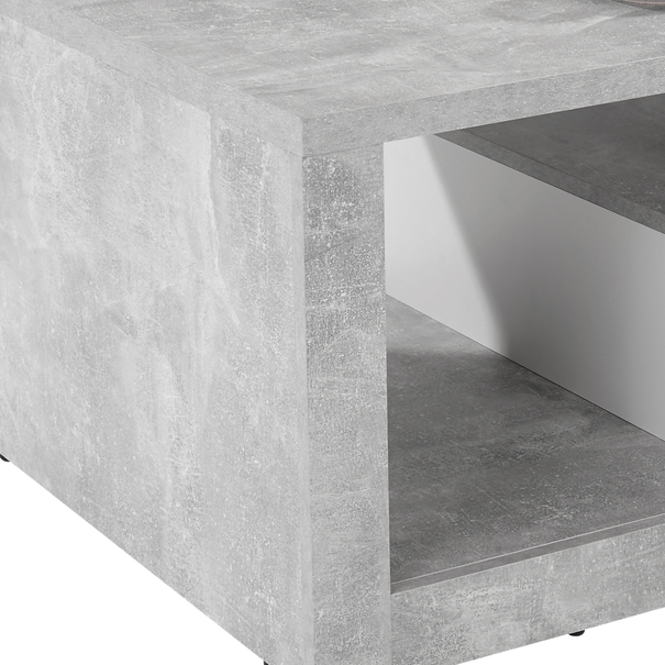 Konferenční stolek IGUAN beton/bílá 3