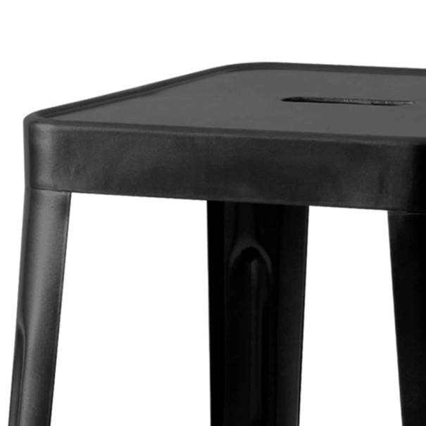 Barová stolička IRON čierna/železo 3