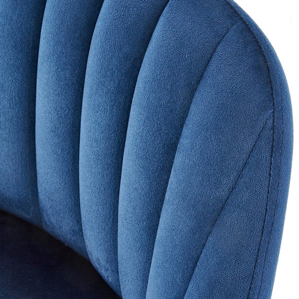 Barová židle JUANA ořech/tmavě modrá 6
