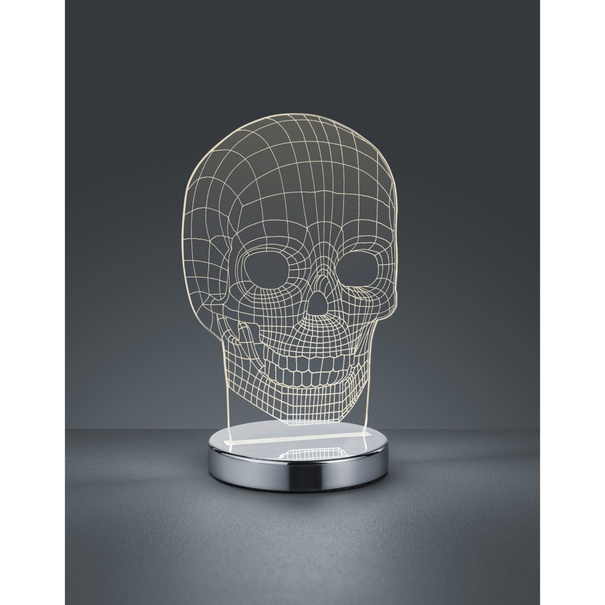 Stolní 3D LED lampa JUGI chrom 4