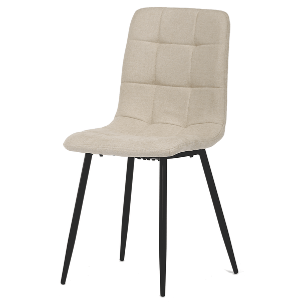 Jídelní židle KARA krémová/černá 1
