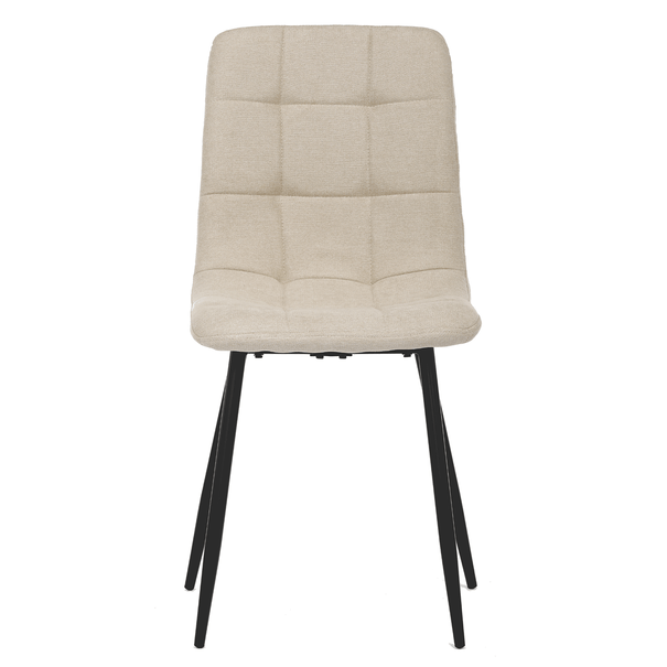 Jídelní židle KARA krémová/černá 2