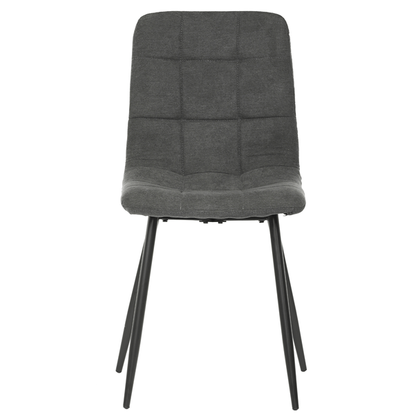 Jedálenská stolička KARA sivá/čierna 2