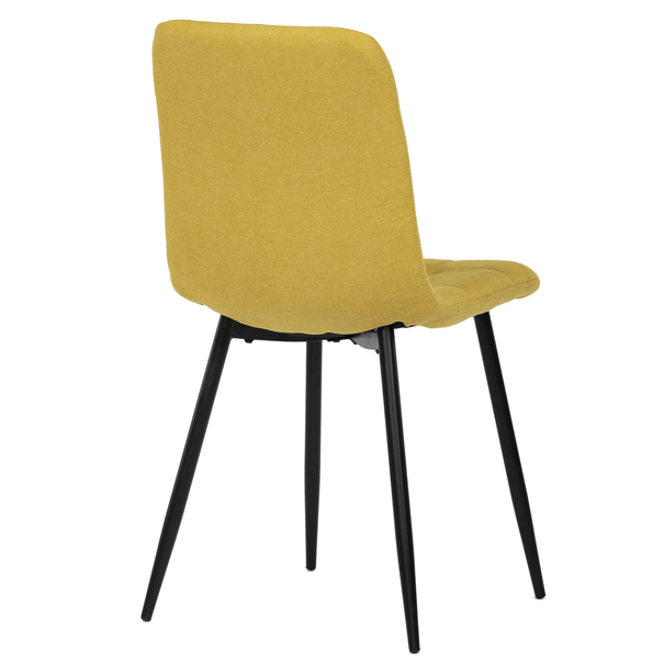 Jedálenská stolička KARA žltá/čierna 3