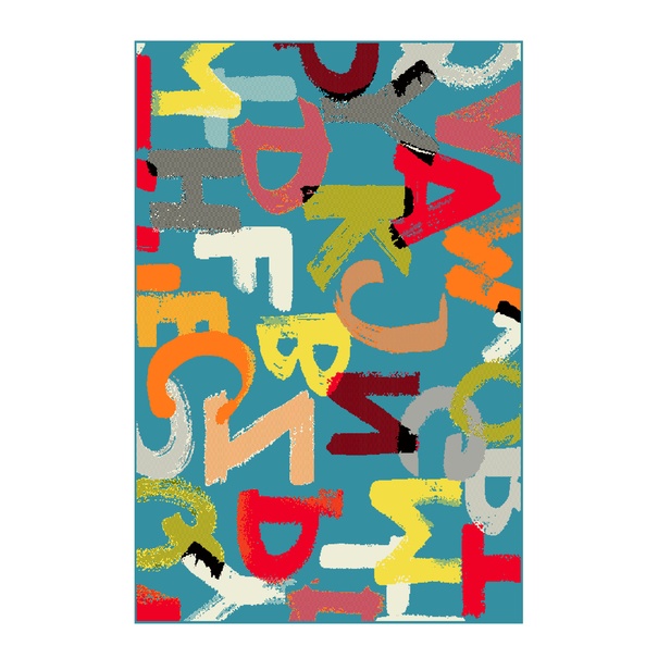Detský koberec KOLIBRI písmená, 120x170 cm 1