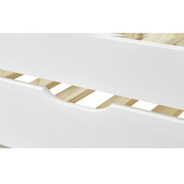 Postel s výsuvným lůžkem LAUNIE bílá, 90x200 cm 11