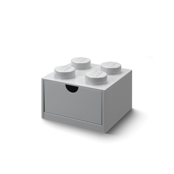Stolní box se zásuvkou LEGO šedá, 16x16x12 cm 3