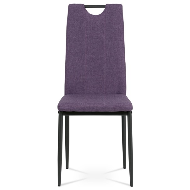 Jedálenská stolička LEILA fialová/antracit 2