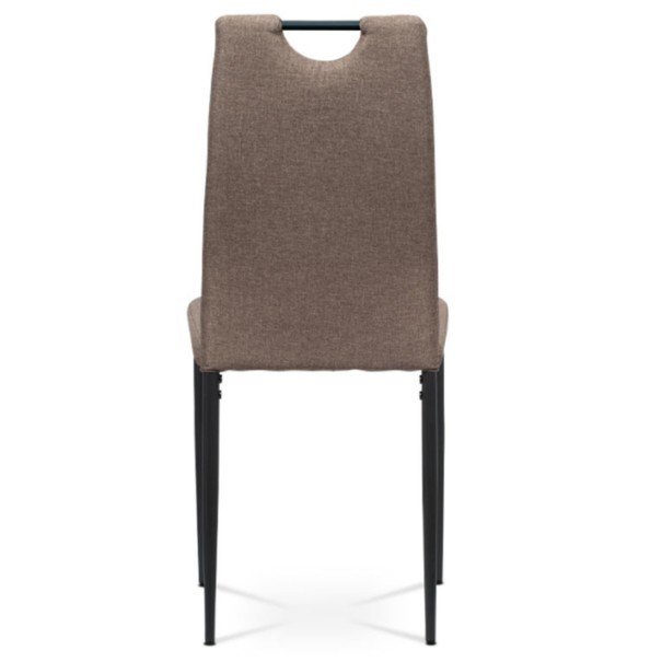 Jídelní židle LEILA hnědá/kov antracit 6