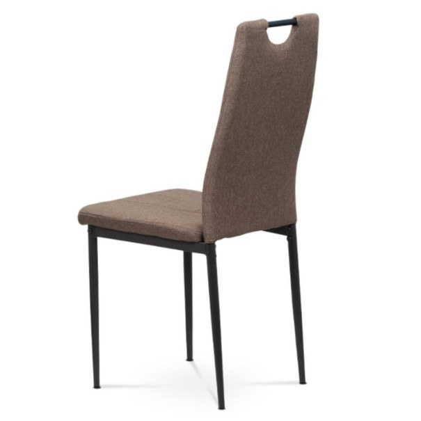 Jedálenská stolička LEILA hnedá/kov antracit 8