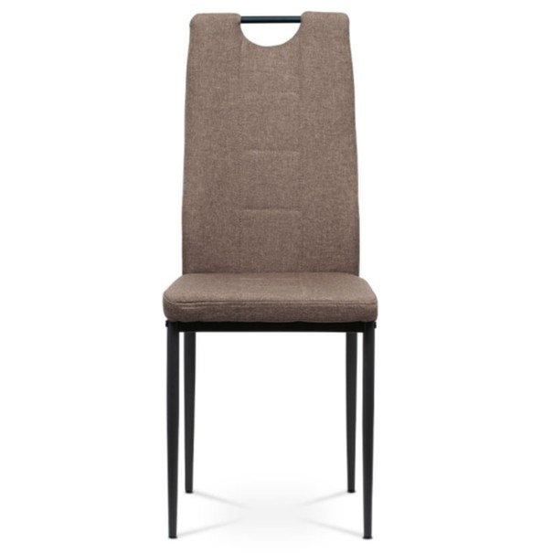 Jedálenská stolička LEILA hnedá/kov antracit 9