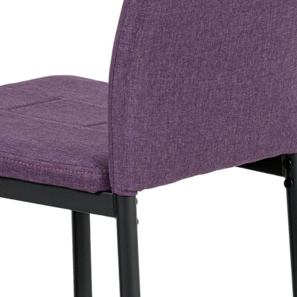 Jedálenská stolička LEILA fialová/antracit 7