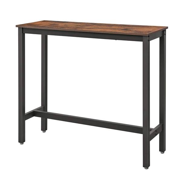 Barový stôl LEKSA III hnedá/čierna 1