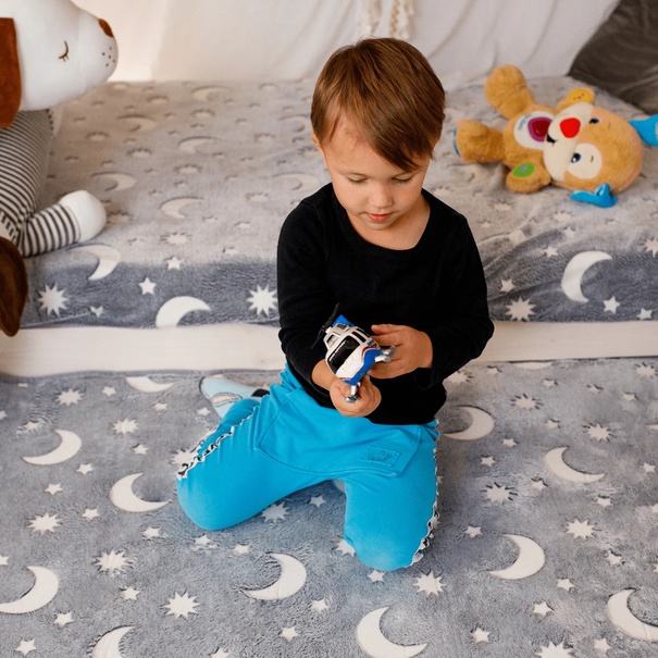 Dětský koberec MĚSÍC světle šedá, 80x150 cm 5