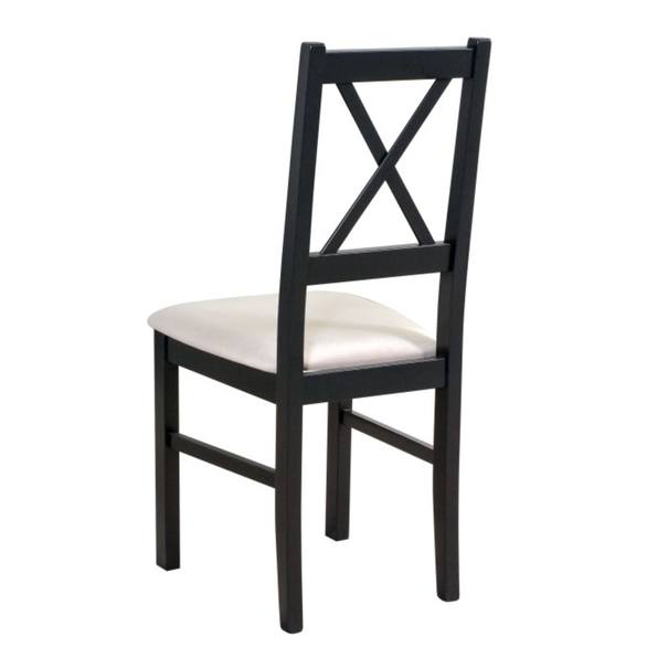 Jídelní židle NILA 10 černá/béžová 2