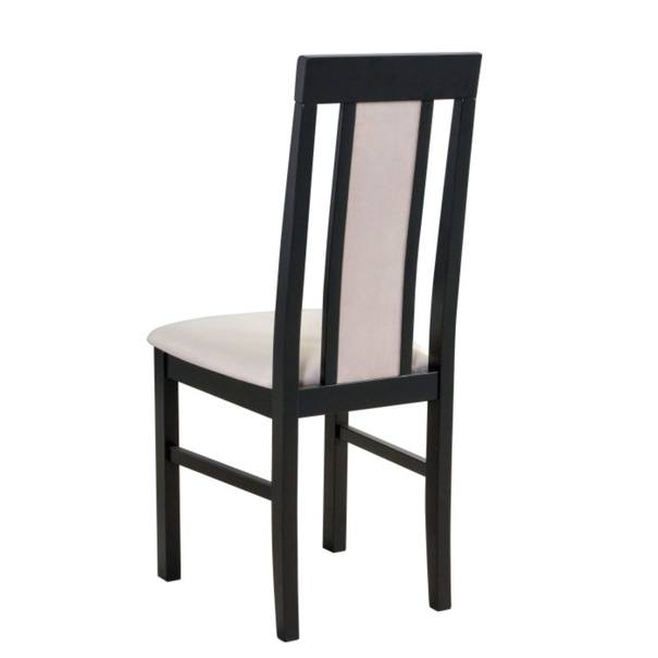 Jídelní židle NILA 2 černá/béžová 2