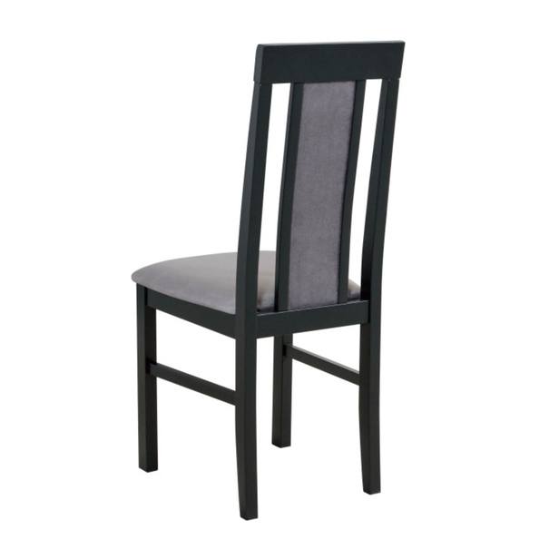 Jídelní židle NILA 2 černá/šedá 2