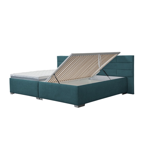 Nadrozměrná postel ONE4ALL tyrkysová, 280x220 cm 2