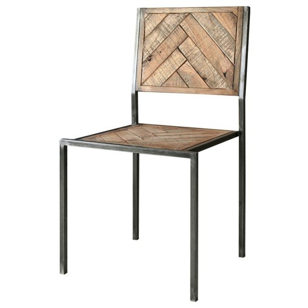 Jídelní židle PARQUET přírodní akácie/šedá
