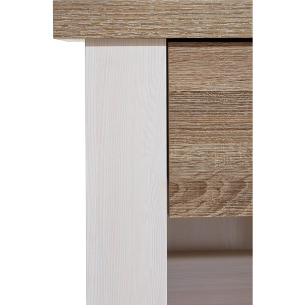 Noční stolek PARVATI pinie bílá/dub truffel 8
