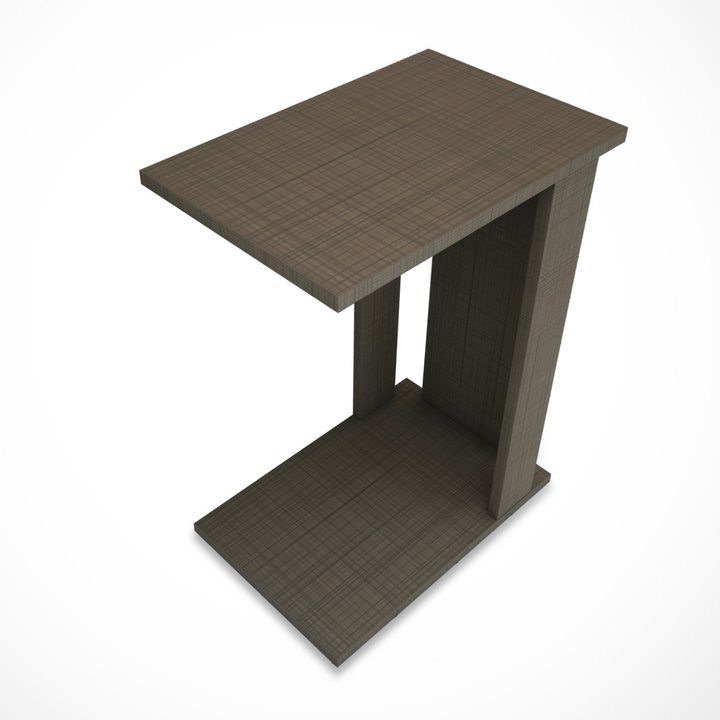 Přístavný stolek PASIFIC tmavě hnědá