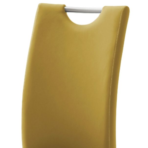 Jedálenská stolička PIPER žltá 2