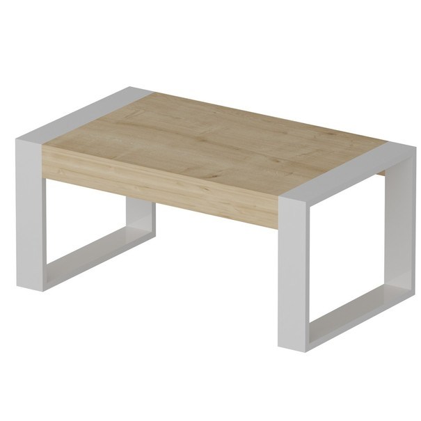 Konferenční stolek  RETRO dub/bílá 1