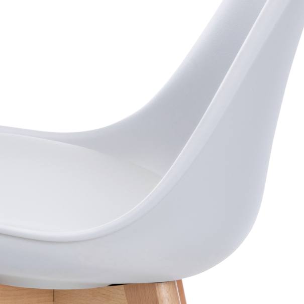 Jídelní židle  SABRINA bílá/buk 9