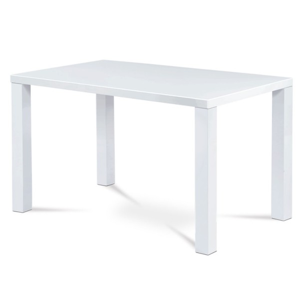 Jedálenský stôl SEBASTIAN biela vysoký lesk 1