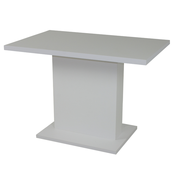 Sconto Jedálenský stôl SHIDA 1 biela, šírka 110 cm