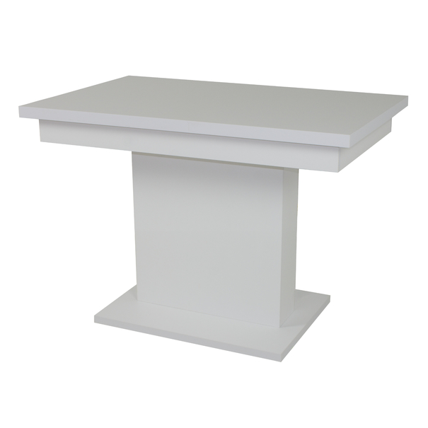 Jedálenský stôl SHIDA 2 biela, šírka 110 cm, rozkladací 1