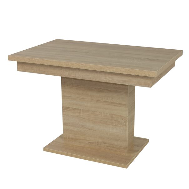 Jedálenský stôl SHIDA 2 dub sonoma, šírka 120 cm, rozkladací 1
