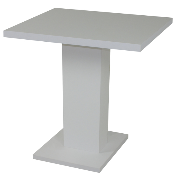 Sconto Jedálenský stôl SHIDA biela, šírka 90 cm