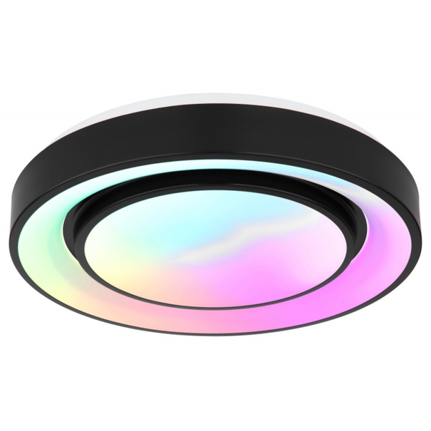 Stropní LED RGB svítidlo SULLY černá/opál 5