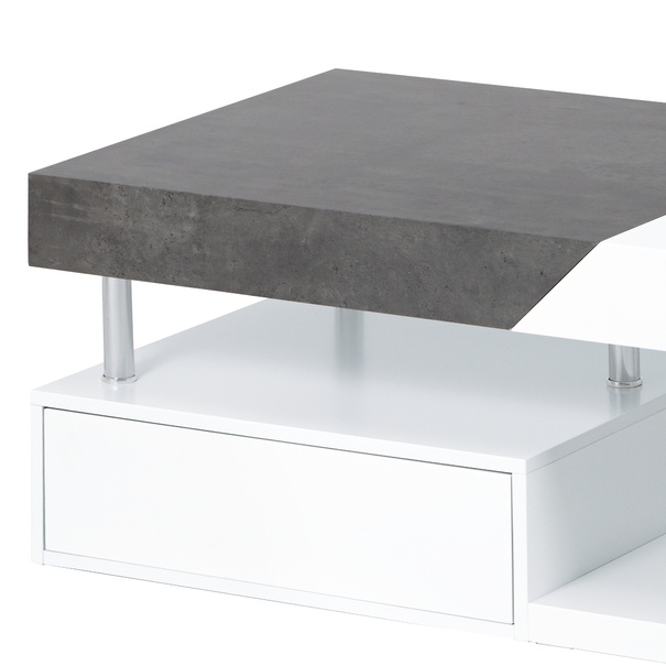 Konferenční stolek TARAGONA bílá/šedá 3
