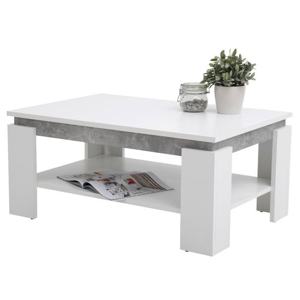 Konferenční stolek TIM II bílá/beton 4