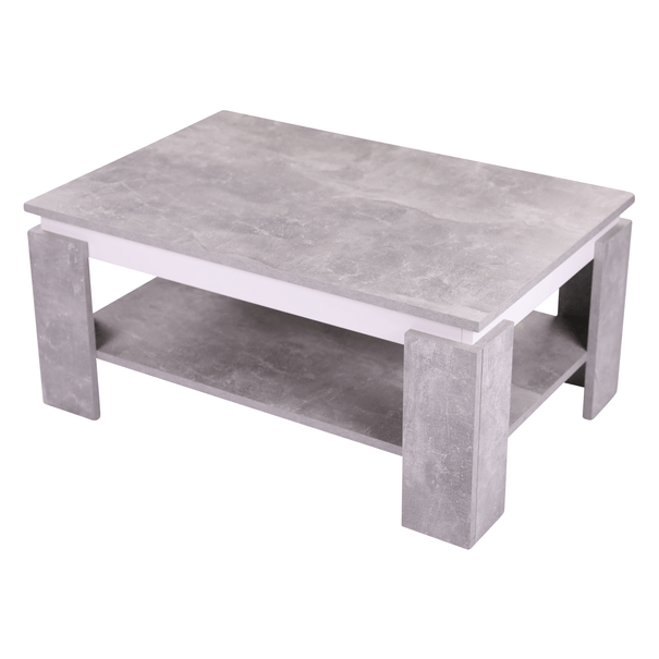 Konferenční stolek TIM II beton/bílá 1