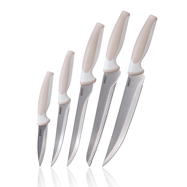 Sada nožů 5 ks TRINITY nerezová ocel/plast 1