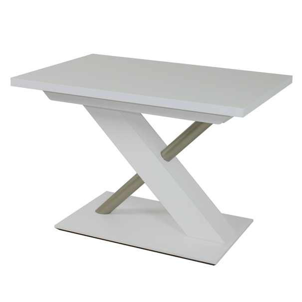 Sconto Jedálenský stôl UTENDI biela, šírka 120 cm