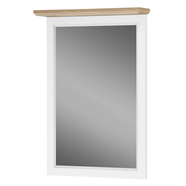 Zrcadlo VALLE bílá matná/dub, šířka 60 cm 1