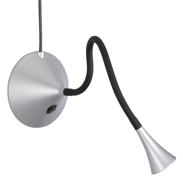 Stolní LED lampa VIPER stříbrná 2