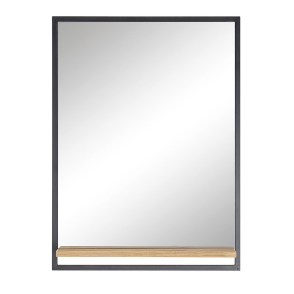 Zrcadlo YORKE dub/černá, šířka 69 cm 3