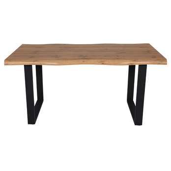Jídelní stůl ADDY dub divoký/černá, šířka 160 cm 2