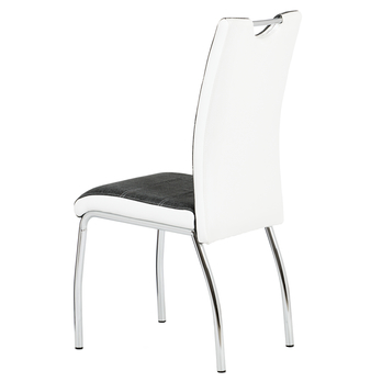 Jídelní židle ALENA šedá/bílá 2