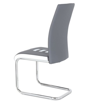 Jídelní židle  ANASTASIA šedá/bílá 2