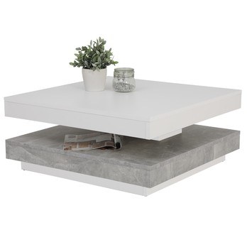 Konferenční stolek ANDY bílá/beton 1