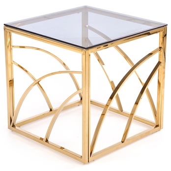Přístavný stolek ARTEMIS zlatá 1