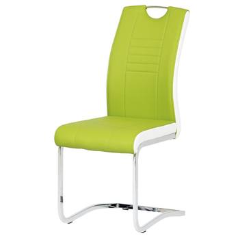Jídelní židle ASHLEY zeleno-bílá 1